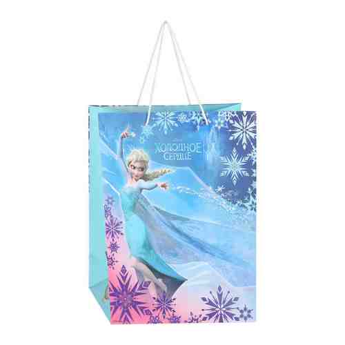 Пакет подарочный бумажный Disney Ледяная принцесса 26х32.4х12.7 см арт. 3387330