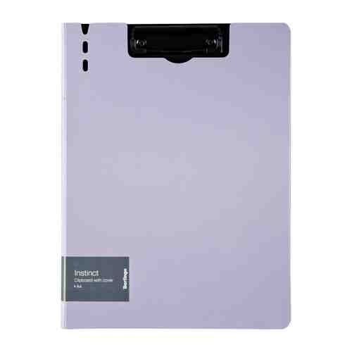 Папка-планшет с зажимом Berlingo Instinct A4 лаванда/черный арт. 3455414