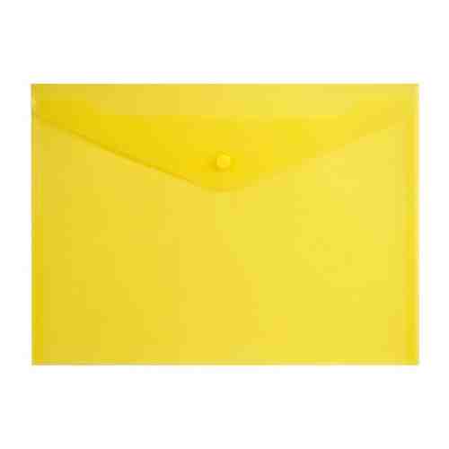 Папка-конверт на кнопке inФОРМАТ А4 пластик желтый арт. 3432855