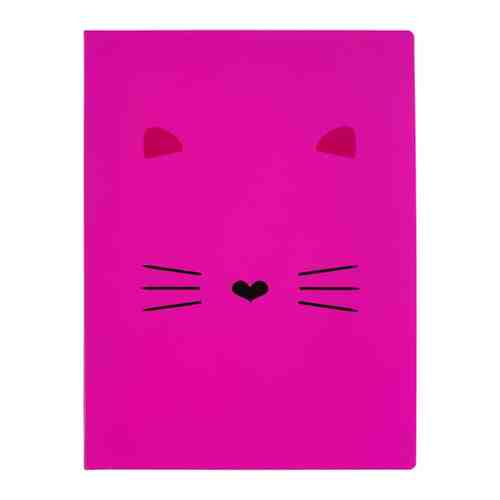 Скоросшиватель пластиковый №1 School Kitty A4 до 120 листов розовый арт. 3508887