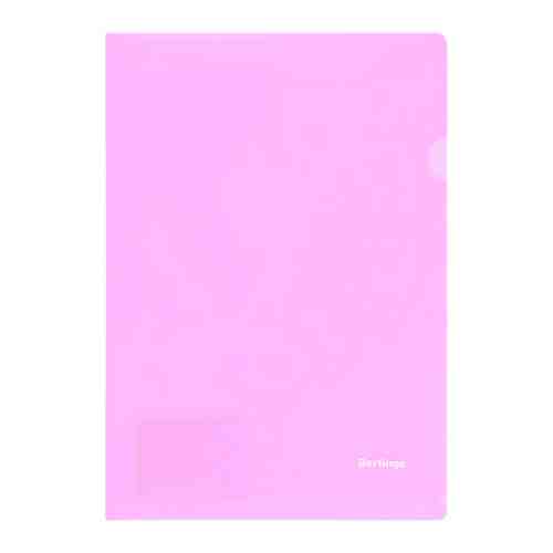 Папка-уголок Berlingo Starlight А4 прозрачная розовая 180 мкм арт. 3408659