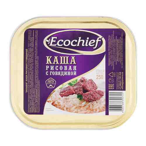 Каша Ecochief рисовая с говядиной ГОСТ 250 г арт. 3514236