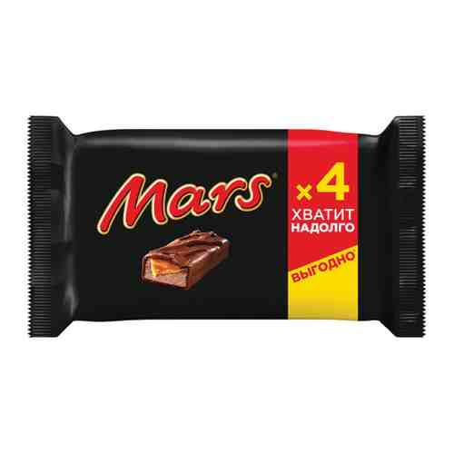 Батончик Mars шоколадный 4 штуки по 40.5 г арт. 3431539