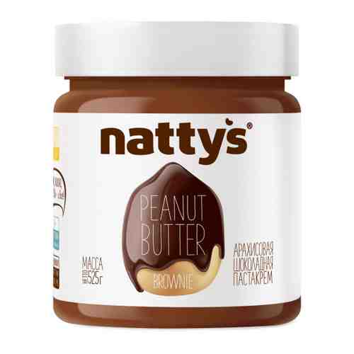 Паста Nattys Brownie арахисовая с какао и медом 525 г арт. 3421076