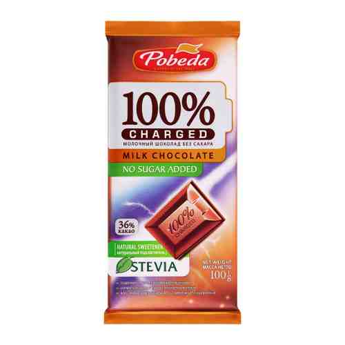 Шоколад Победа вкуса Чаржед молочный 36% какао 100 г арт. 3383308