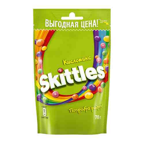 Драже Skittles Кисломикс в разноцветной глазури 70 г арт. 3454958