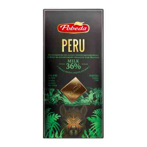 Шоколад Победа вкуса молочный Перу 36% какао 100 г арт. 3405164