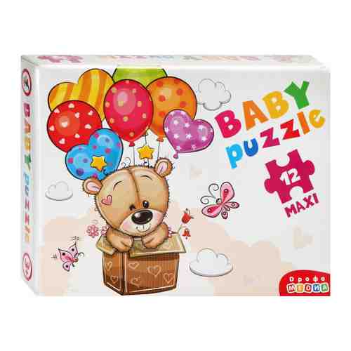 Пазл Baby Puzzle Мишка и воздушные шары (12 деталей) Изд. Дрофа арт. 3468708