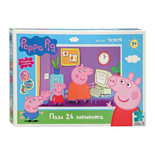 Пазл Peppa Pig Работа Мамы Свинки (24 детали) арт. 3427069