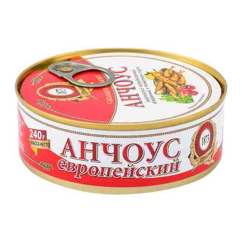 Анчоус Пролив европейский обжаренный в томатном соусе 240 г арт. 3500573