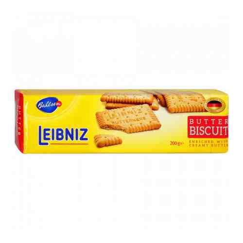 Печенье Bahlsen Leibniz Butter Biscuit сливочное 200 г арт. 3372425