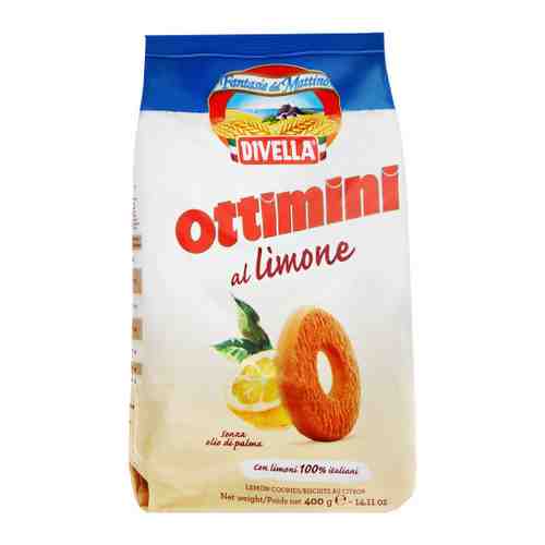 Печенье Divella Оттимини итальянское лимонное 400 г арт. 3425430