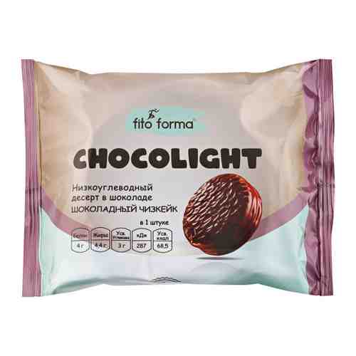 Печенье Fito Forma Шоколайт мягкое двойное шоколадное со вкусом чизкейка 55 г арт. 3507125