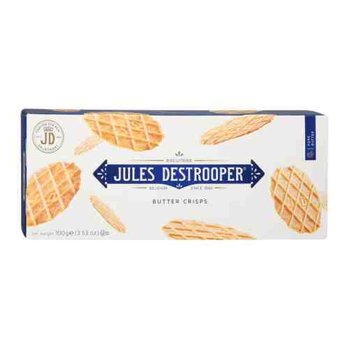 Печенье Jules Destrooper Butter Crisps хрустящее сливочное 100 г арт. 3494940