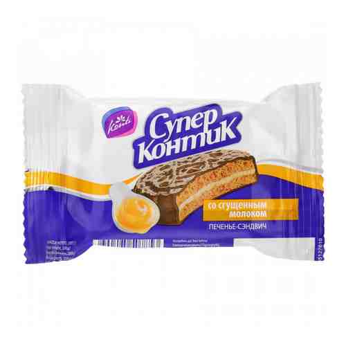 Печенье Konti Супер-Kontiк сэндвич со сгущенным молоком 100 г арт. 3257991