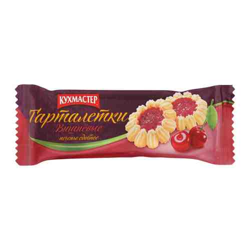 Печенье Кухмастер Тарталетки вишневые сдобное 240 г арт. 3344056