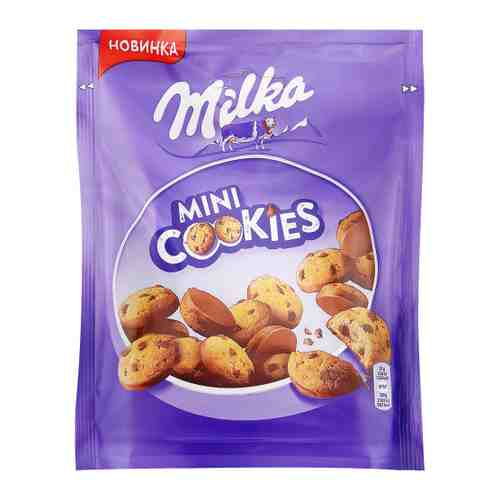 Печенье Milka Mini cookies с кусочками шоколада 100 г арт. 3414693