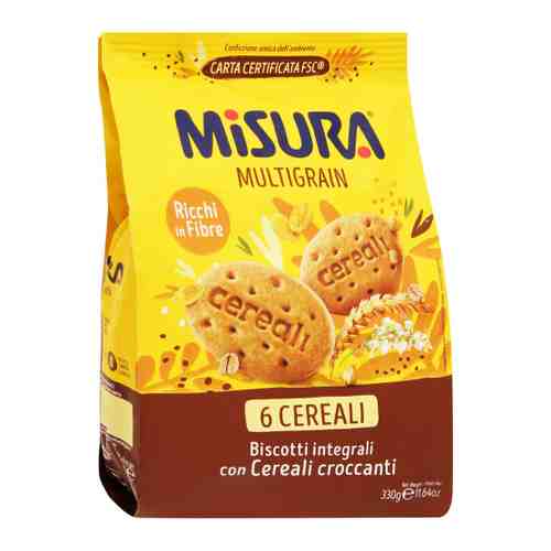 Печенье Misura со злаками Multigrain 330 г арт. 3370539