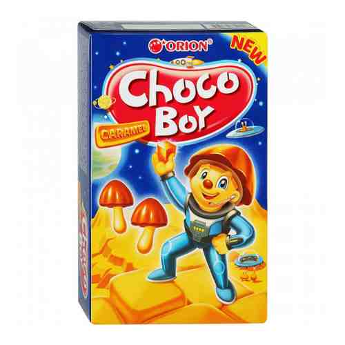 Печенье Orion Choco-Boy Caramel с глазурью 45 г арт. 3372424