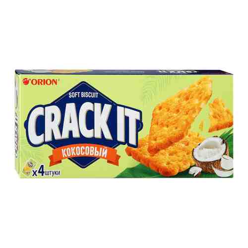 Печенье Orion затяжное Crack It Coconut 4 штуки по 18 г арт. 3417289