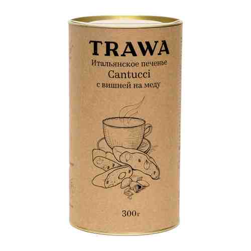Печенье TRAWA Итальянское Кантуччи с вишней на меду 300 г арт. 3411621