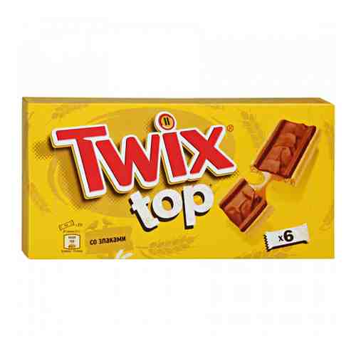 Печенье Twix Top в молочном шоколаде 6 штук по 21 г арт. 3358377