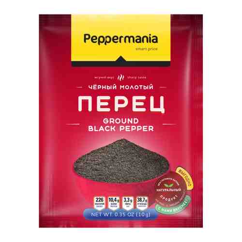 Перец Peppermania черный молотый 10 г арт. 3450389