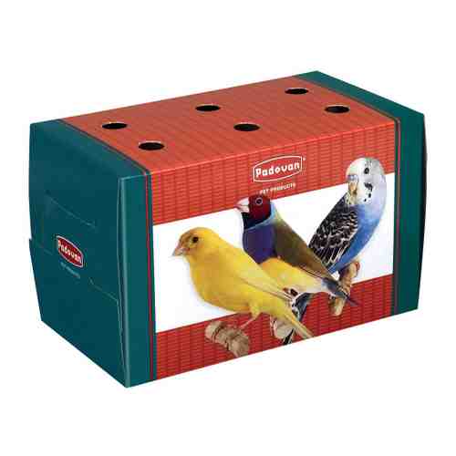 Переноска Padovan Trasportino piccolo картонная одноразовая для грызунов и птиц 16х9х10 см арт. 3404745