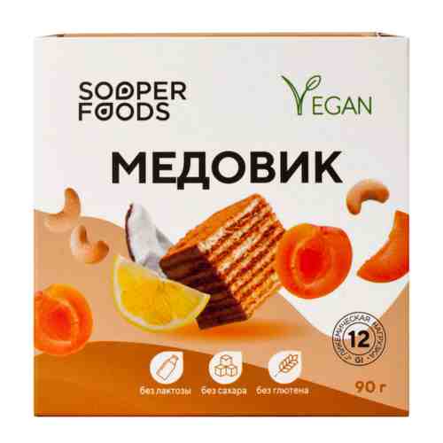 Пирожное Sooperfoods Медовик 90 г арт. 3435239