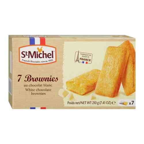 Пирожное StMichel с белым шоколадом Брауни 210 г арт. 3411357