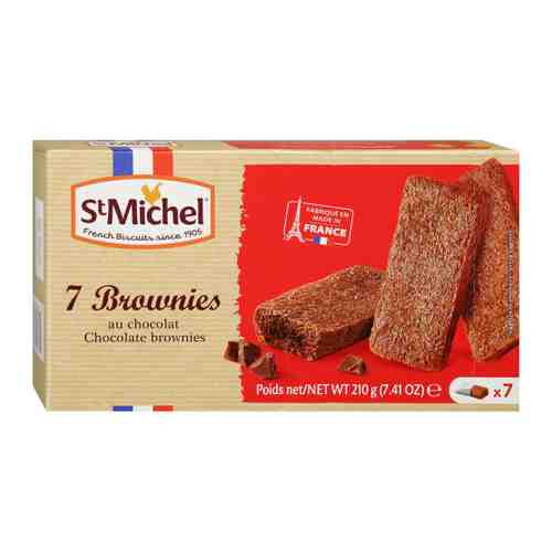 Пирожное StMichel шоколадное с молочным шоколадом Брауни 210 г арт. 3411356