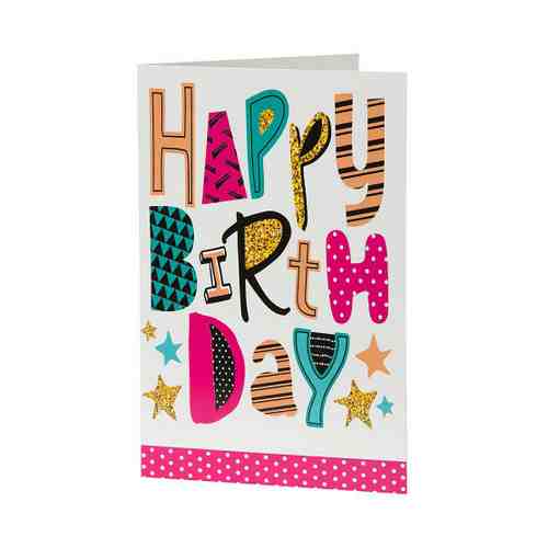 Подарочная открытка Magic Home Счастливого дня рождения 18.3х12.1 см арт. 3497286
