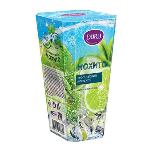 Подарочный набор Duru 1+1 жидкое мыло Зеленый чай 300 мл + мыло Лайм-Ананас 80 г арт. 3499976