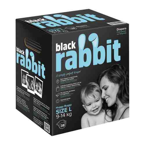Подгузники Black Rabbit на липучках L (9-14 кг, 32 штуки) арт. 3475939