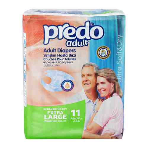 Подгузники для взрослых Predo Adult размер XL 11 штук арт. 3518913