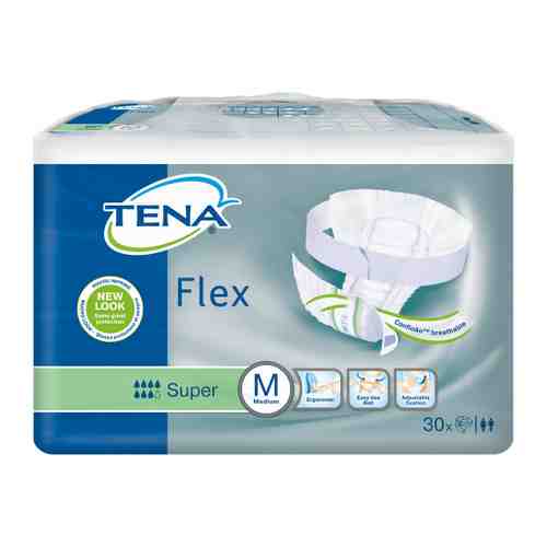 Подгузники для взрослых Tena Flex Super М 30 штук арт. 3403109