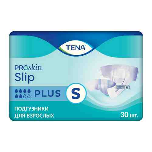 Подгузники для взрослых Tena Slip Plus S 60х80 cм 30 штук арт. 3354372