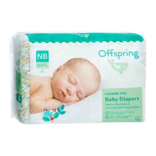 Подгузники Offspring Авокадо Newborn (2-4 кг, 56 штук) арт. 3431468