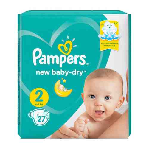 Подгузники Pampers New Baby-Dry Mini 2 (4-8 кг, 27 штук) арт. 3351847