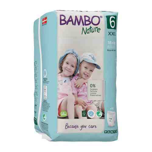 Подгузники-трусики Bambo Nature 6 (18+ кг, 18 штук) арт. 3487282