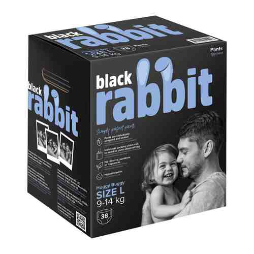 Подгузники-трусики Black Rabbit L (9-14 кг, 32 штуки) арт. 3475909