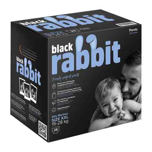 Подгузники-трусики Black Rabbit XXL (15-28 кг, 26 штук) арт. 3475940
