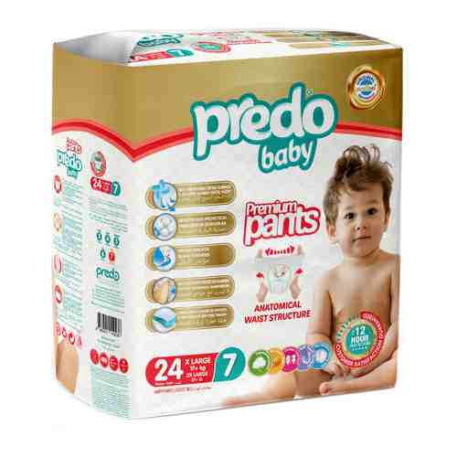 Подгузники-трусики Predo Baby 7 (17+ кг, 24 штуки) арт. 3486185