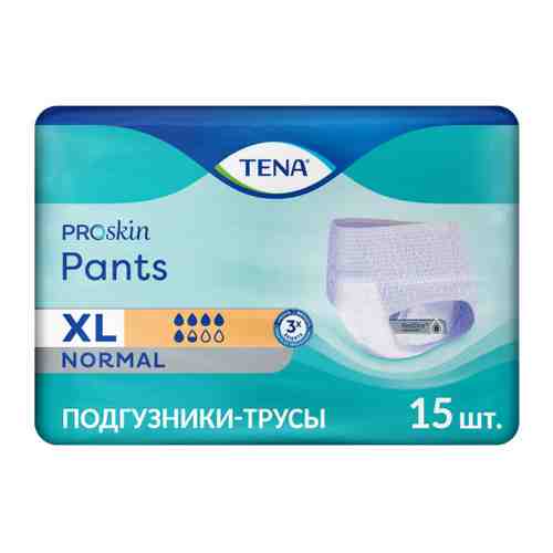Подгузники-трусы для взрослых Tena Pants Normal XL 15 штук арт. 3517485