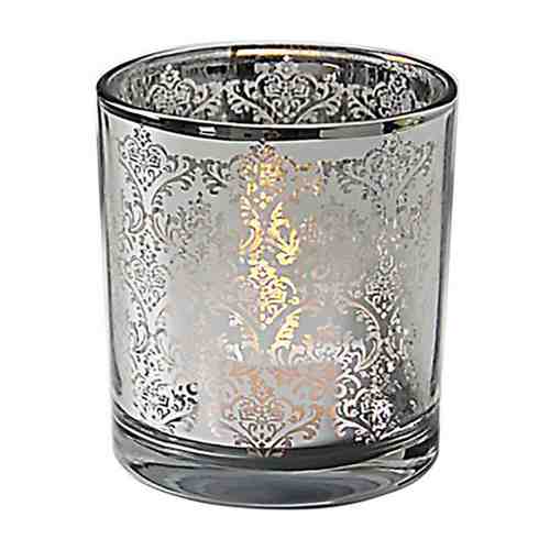 Подсвечник Magic Home декоративный Серебряные узоры из стекла 5.5х6.7 см арт. 3423254