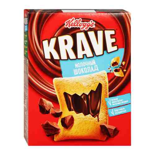 Подушечки Kellogg's Krave хрустящие с нежной шоколадно-молочной начинкой 220 г арт. 3415062