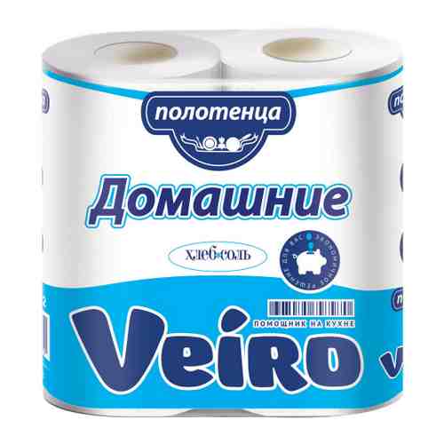 Полотенца бумажные Veiro 2-слойные белые 2 рулона арт. 3270027