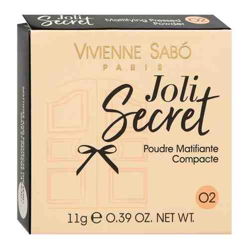 Пудра для лица Vivienne Sabo Joli Secret компактная матирующая тон 02 арт. 3431018