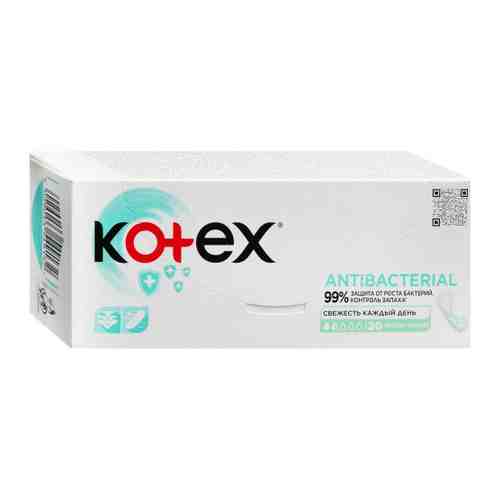Прокладки ежедневные Kotex Антибактериал Экстра тонкие 20 штук арт. 3512526