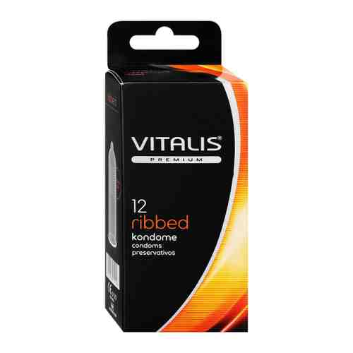 Презервативы Vitalis Premium №12 ribbed ребристые 12 штук арт. 3492312
